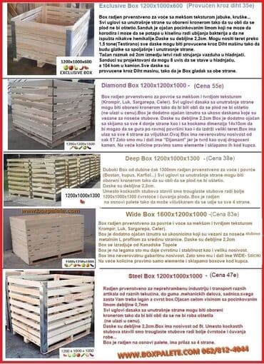 Drvena građa, šperploča: Box palete - sanduci za voće i povrće ‼box palete‼ ‼drvene palete‼ — 1
