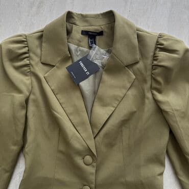 new yorker odeca: Forever 21 S, color - Khaki, Long sleeves — 3