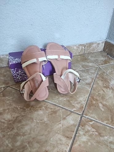 kožna suknja: Nive Puder roze sandale 37,d.u.g.23,5cm — 1