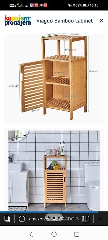 kolevke za bebe: Viagdo Bamboo Cabinet – višenamenska bambus komoda/ormarić - — 1