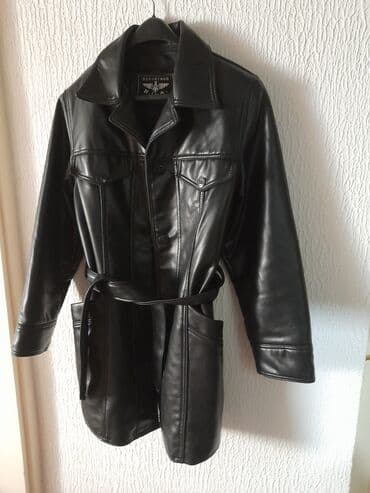 Headgear: Leather jacket Genuine leather, color - Black — 3