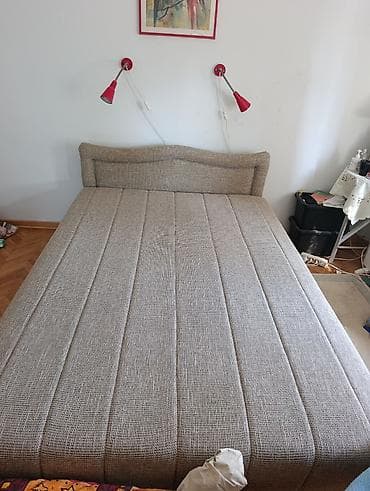 ugaone garniture na p: Bračni krevet/trosed na razvlačenje sa tapaciranim naslonom i — 2