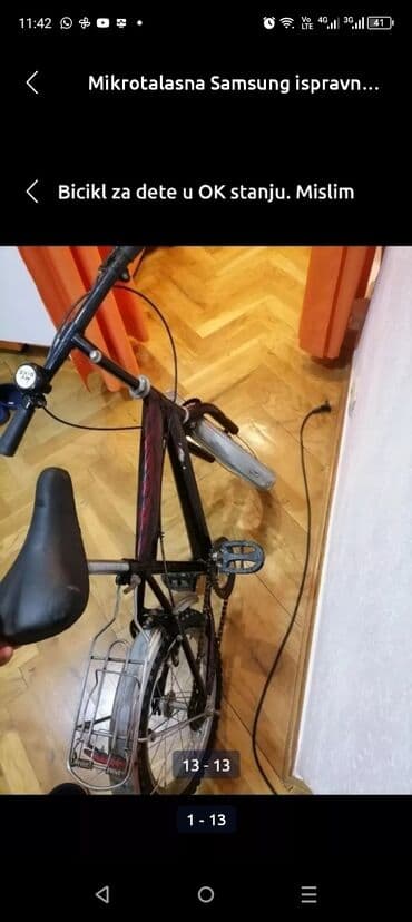 sintisajzer sa mikrofonom za decu: Bicikl za dete možda od 7 do 10 g. Ispravan, provereno. Mirijevo — 11