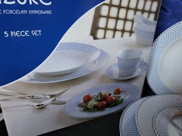 porcelanske solje za caj: Set nov petodelni porcelanski za jednu osobu. Petodelni — 3