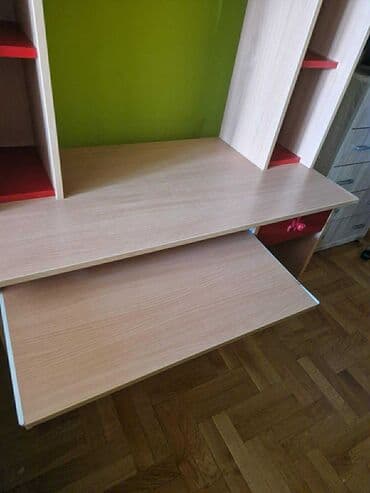 lazy bag za plazu: PRODAJEM RADNI STO! 10 polica, fioka, prostor za odlaganje skolske — 5