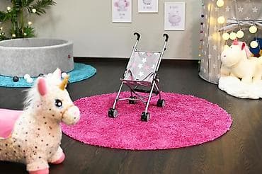 Kućice za lutke: Kolica za lutke Knorrtoys „Sim“ – Star grey pink - Kompaktna i — 3