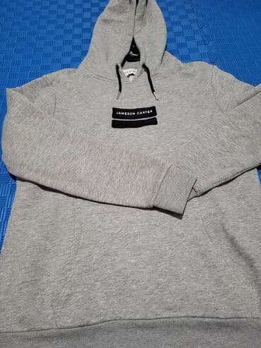 sweatshirt h m: Sweatshirt, M (EU 50), color - Grey, With a hood — 1