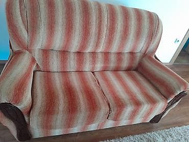 Stilski trpezarijski stolovi: Trosed + dvosjed + fotelja – klasičan tapacirani set za dnevnu sobu - — 4