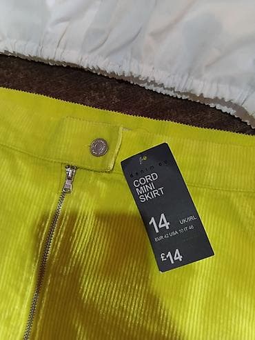 jeans marka: Ženska odeća – set komada (različiti brendovi) - Žuta kord mini — 4