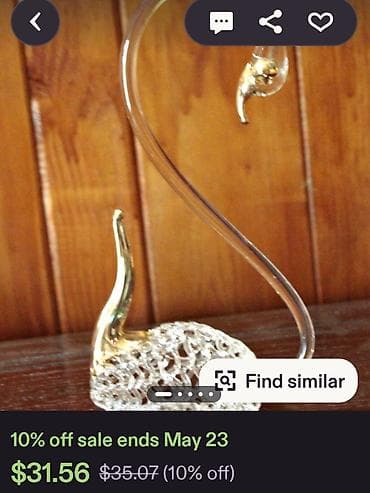 kristalno staklo: Murano nov labud,rucni rad 1960g +. Murano nov labud,perfektan tezak — 4