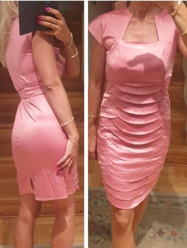pantalone za svadbu: Roze Divna, elegantna, prefinjena haljina. Za mature, svadbe, izlaske — 2