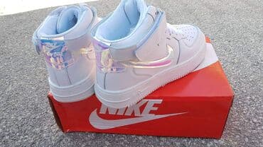 asics patike duboke: Extra cene air force duboke patike čiste bele i bele sa crnim znkaom — 6