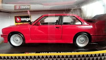 autima: Bburago maketa automobila – 1988 BMW 3 Series M3 (E30) - Skala — 2