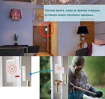 Ovaj HIVA senzor za vrata i prozore: Nema zvučni alarm Nema ekran Ne