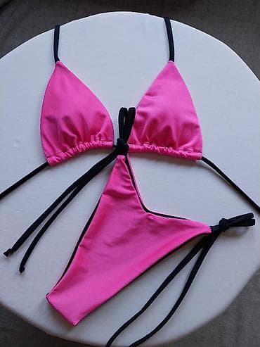 kesa za led: Bikini set u dve boje – fuksija i crna. - Gornji deo: klasičan — 2
