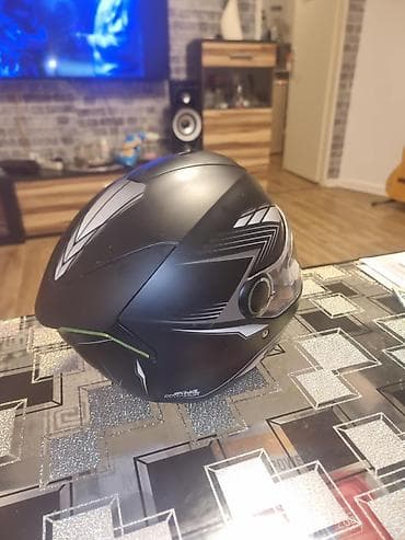 bonatti pidzame cene: SHARK integralna kaciga – mat crna sa sivim/bele grafike - — 4