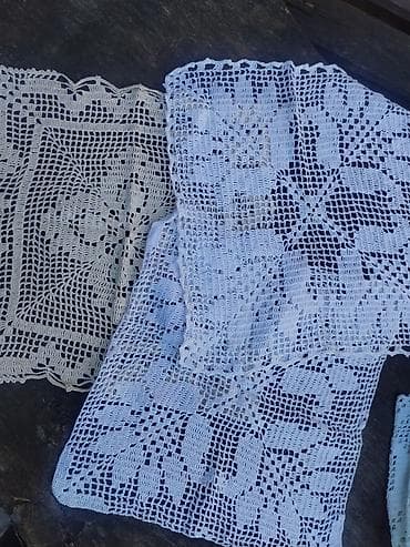deda mraz od balona: Milje – 3 komada31*31 - Ručno heklani milje od pamučnog konca - Set — 2