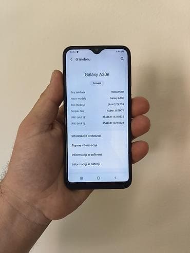 samsung m10 cena: Samsung A20e dual sim, otključan za sve mreže. Ima 3/32 gb memorije — 5