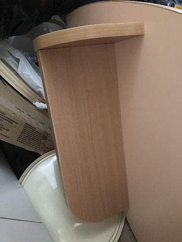 zidni panel za alat: Polica za zid – polukružna, drvena - Materijal: iverica/medijapan sa — 4