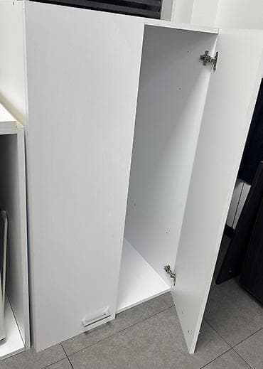 prekrivac za stolicu: Beli dvokrilni kuhinjski ormarić - Materijal: iverica/MDF sa glatkom — 2