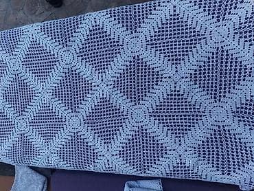 Kitchenware: Veliki heklani stoljnjak Dimenzije: dužina 150 cm, širina 90 cm — 3