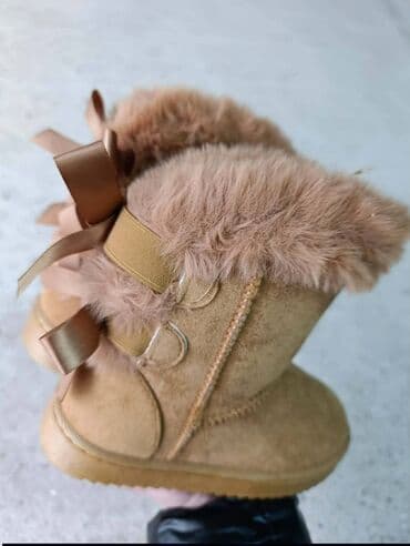 Patofne: Dečije zimske čizmice – svetlo braon Brojevi od 31 do 36 - Topao — 2
