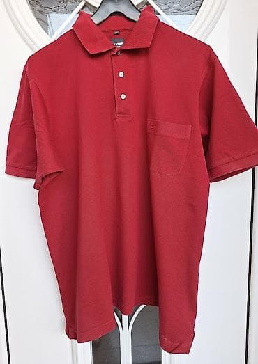 muska jakna s: Polo majica XXL – tamnocrvena - Model: klasična polo majica sa — 1