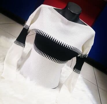 h: M (EU 38), Stripes, color - White — 2