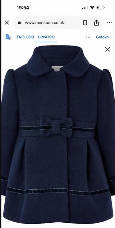 Helanke: Presladak Monsoon kaputić za bebe, za uzrast od 6 - 12 meseci. Mekan — 2