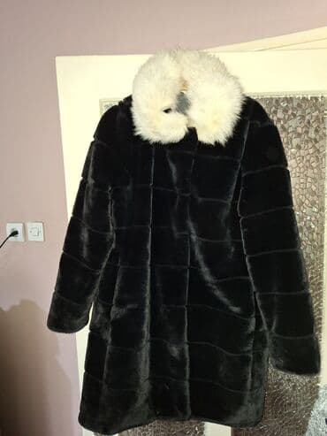 Women's Clothing: XL, With lining, Faux fur, color - Black — 2