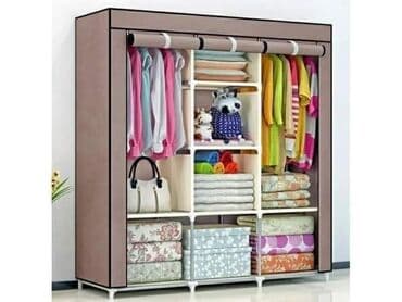 montažni ormar: -Platneni rasklopivi garderober -Napravljen od tkanine Ohford koja je — 2