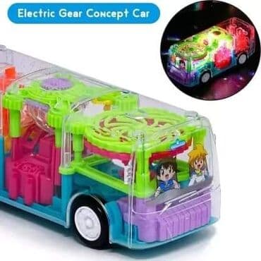igračka golf 2: Cena 1450 din Bump & Go Autobus Radi na baterije, svetlo i zvuk — 2