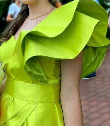 haljine secene ispod grudi: S (EU 36), color - Green, Evening, Other sleeves — 2