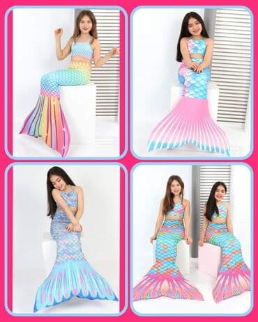 Trodelni sirena kupaći kostimi ponovo na stanju u svim veličinama i