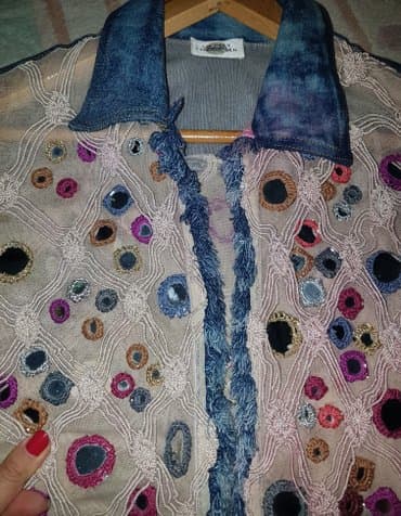 p. s. fashion kaputi: Jako upadljiv komad garderobe. Texas jakna sa ogledalcima. Cipkom — 6