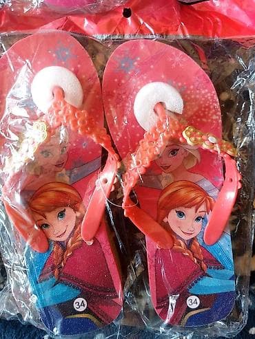 barbie haljina: Dečije japanke sa motivima iz crtanog filma Frozen (Ana i Elza) - — 5