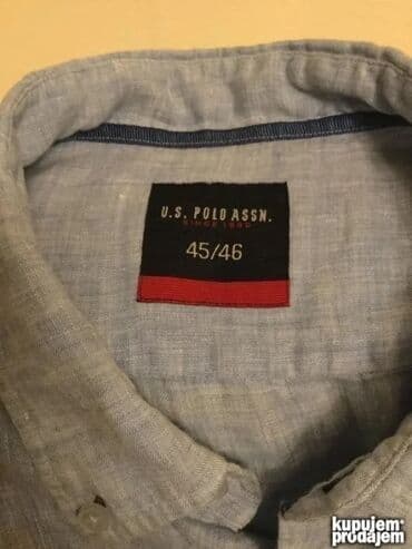Čarape i donji veš: Original U. S. ASSN POLO kosulja XL KAO NOVA 100% Line Ramena 52cm — 2