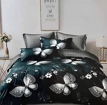 Bed sheets: Posteljina bracna luksuzna sa dva lica,višedelni setovi sa 3D štampom — 4