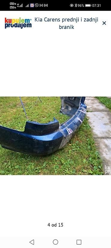 klima za auto na upaljac: Kia Carens – prednji i zadnji branik - Komplet branika za Kia Carens — 4