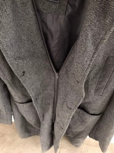 Coats and trench coats: ZEMAX muški kaput – veličina L - Boja: tamnosiva, diskretan riblja — 6