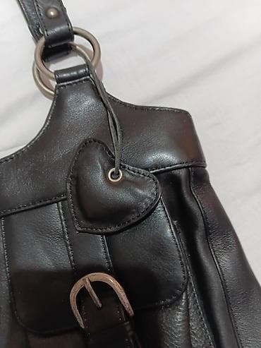 deichmann torbe: DIAMOND LINE ženska torba – crna, od prirodne kože - Materijal: meka — 6