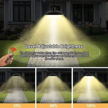 luster na daljinski: Cena 1950 din Led luster sa solarnim panelom Odlicno za — 5