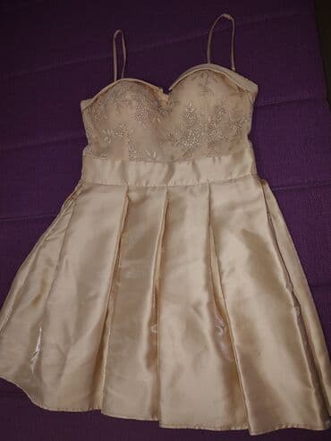 balasevic haljine svecane: Adrixx M (EU 38), color - Beige, Cocktail, With the straps — 5