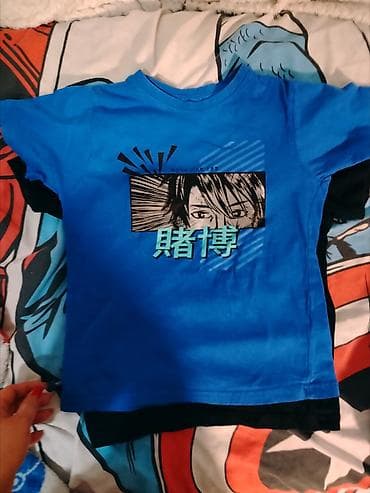 Paketi dečije odeće: Dečiji letnji komplet u perfektnom stanju vel 128. Cena za sva tri — 6