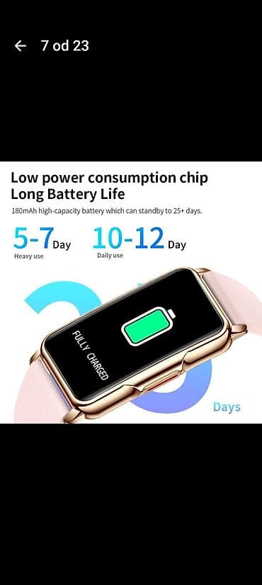 picard torbice cene: Pametni sat LIGE – elegantan pravougaoni dizajn sa 1.47" TFT HD — 6