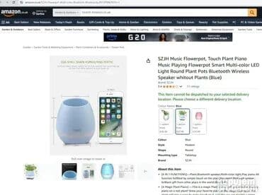 apple novi sad: *** AKCIJA *** #2290 SAKSIJA Bluetoth zvučnik Smart Music Flowerpot – — 8