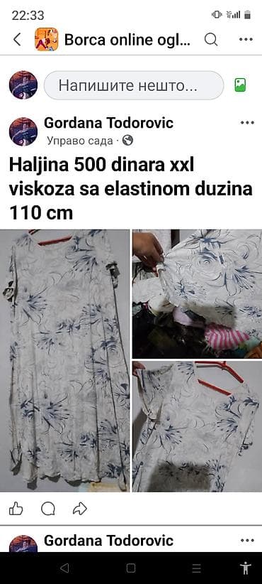 bershka odeca: Haljina – veličina XXL Materijal: viskoza sa elastinom (prijatna — 1
