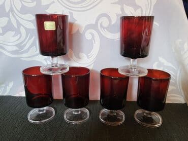 swarovski case za vino cena: Case nove za vino Luminarc francuske iz 80ih. Case bez ostecenja,sve — 4