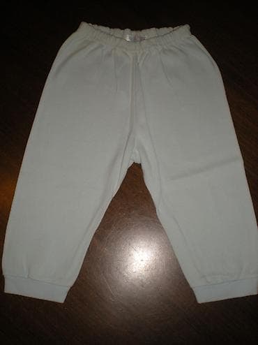 PANTALONICE Pamučne pantalonice pastelno plavo-tirkizne boje, broj