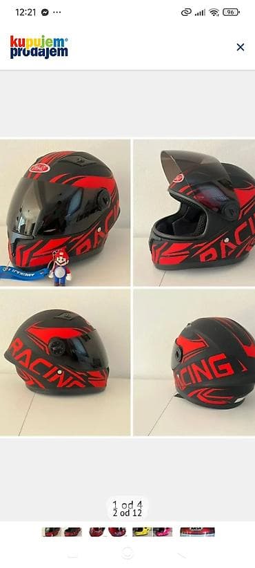 bmx za decu: Integrisana integralna kaciga za motocikl – “RACING” dizajn - Tip — 3